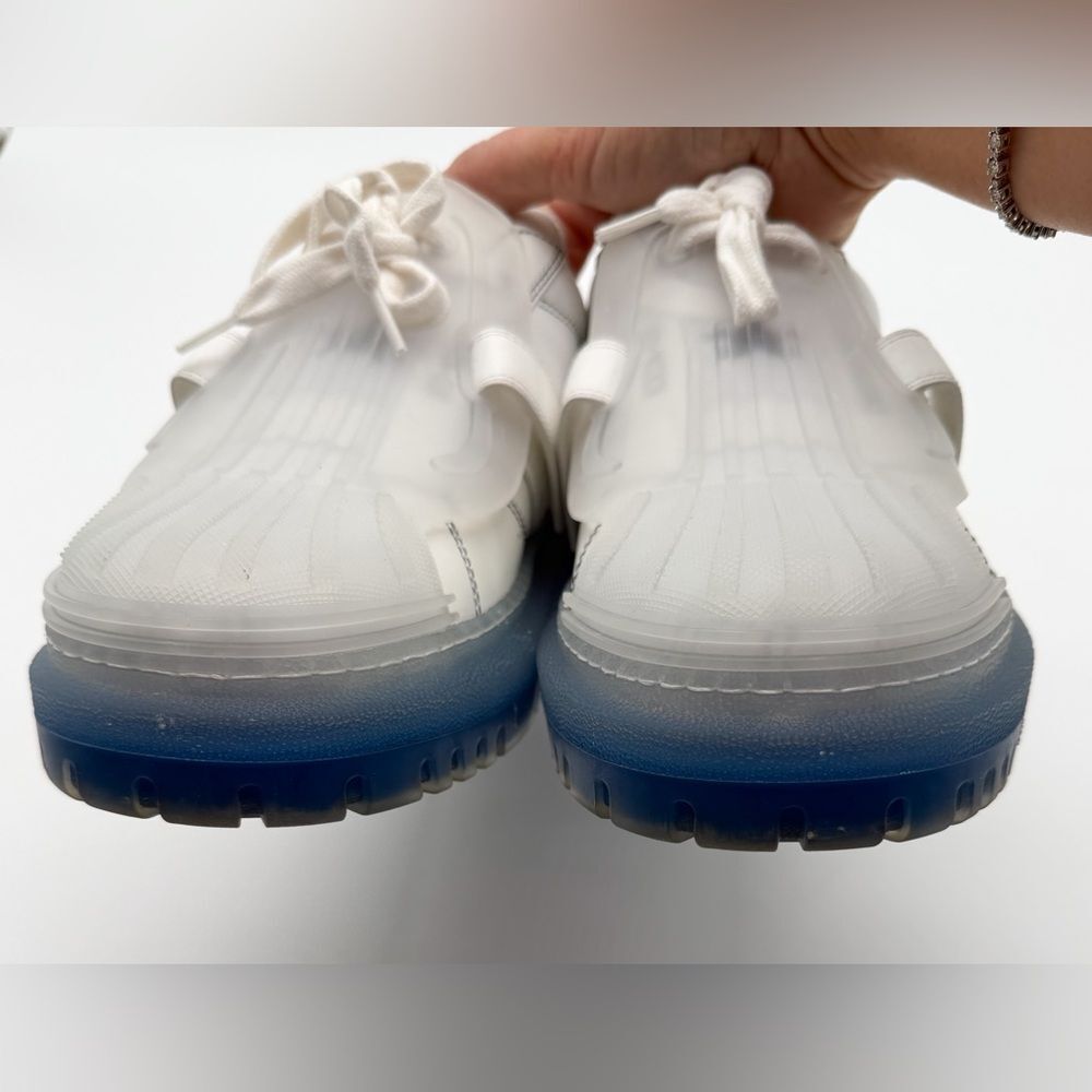 Christian Dior Dior-ID Clear Rubber Platform Sneakers White & Deep Blue EU 40.5 - Picture 7 of 14